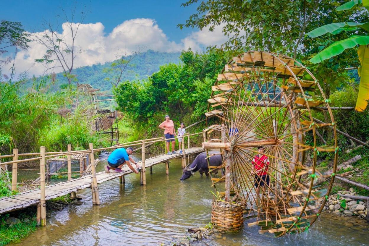 Oh Pu Luong Homestay Huong Ba Thuoc Exterior foto